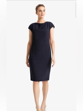 MM Lafleur Marilyn dress staccato galaxy blue Sz 10 NWT
